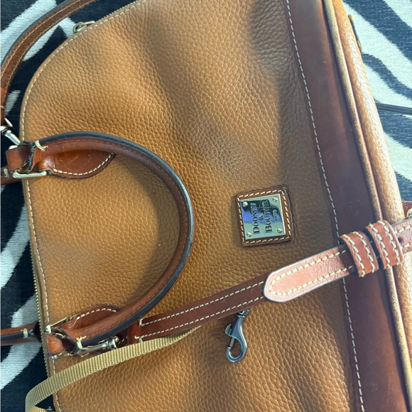 Dooney & Bourke Brown Leather Satchel - Picture 9 of 12